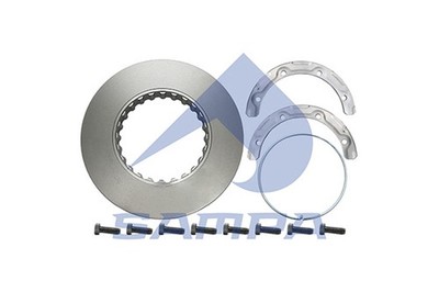 2x SAMPA Bremsscheibe 034.260 für VOLVO FM9