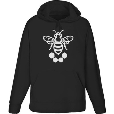 'Bee & Honeycomb' Adult Hoodie / Hooded Sweater (HO055721)
