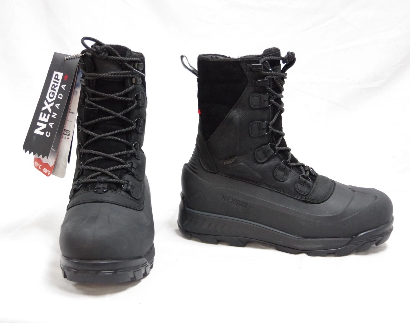 NexGrip Ice Bromont 2.0 Black Winter Boots - Retractable Cleat - Men's - Size 12
