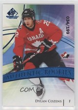 2020-21 SP Game Used Authentic Rookies Team Canada Blue Burst Dylan Cozens 0il7
