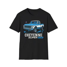 K10 Cheyenne Super Shirt – Vintage Blue 4x4 Pickup Truck Graphic Tee