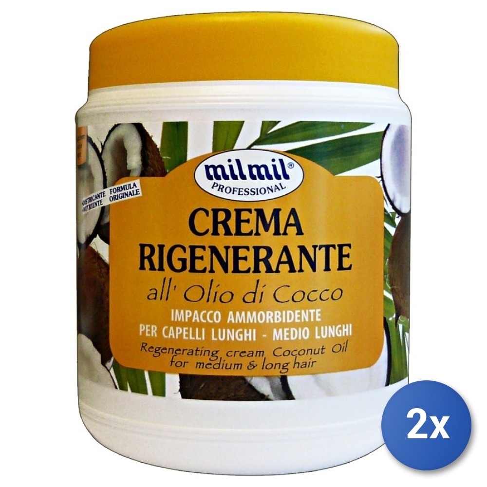 2X Mil Mil Hair Mask 1000 Ml Coconut Jar