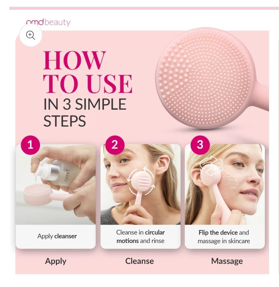 PMD Clean Facial Cleansing Device - "Blush"
