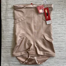 Spanx size Large Rose Gold Slimmer and Shine Build your own Bodysuit # 1457 NWT
