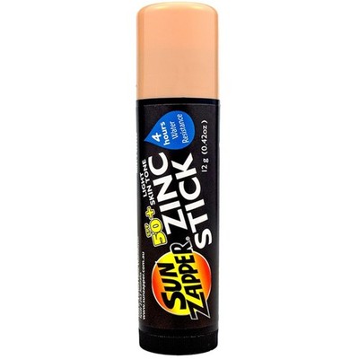 Zinc Oxide Sunscreen Stick SPF 50+ for Light Skin   Travel Size, Water Resistant