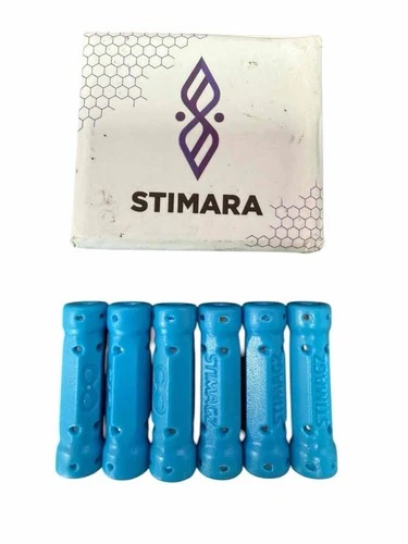Stimagz Classic Stimara Channel Your Focus 6-Pk Magnetic Fidget Toy Neon Blue 1"