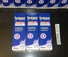 EXP 02/2027+! 3 Box Lot SYSTANE NIGHT GEL Nighttime Dry Eye Relief 10g 0.35oz