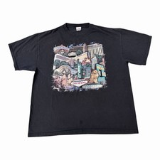 VTG Mirage Las Vegas T Shirt Mens X-Large Graphic Casino Vacation USA Made 90s