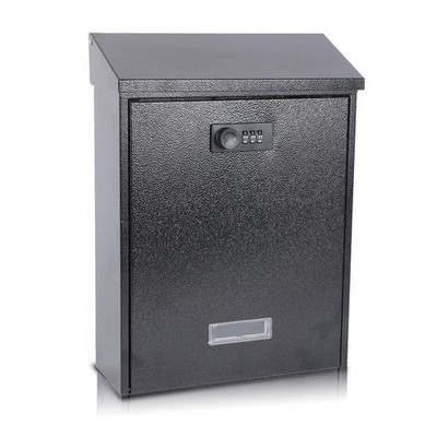 XYDLED Locking Mailbox Wall Mounted w/Combination Lock, Large Capacity, Steel, B