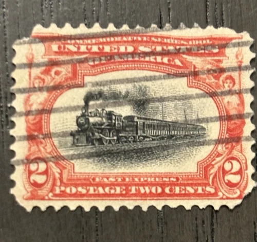 US Stamps 1901 2c Pan American Expo Fast Express Postage Stamp Used Scott#295