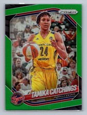 2025 Panini Prizm WNBA #60 Tamika Catchings Green Prizms
