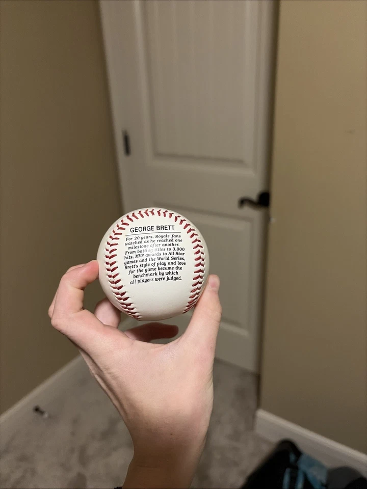 Béisbol automático George Brett. Bolígrafo Memorial Baseball firmado. Foto 3 de 4