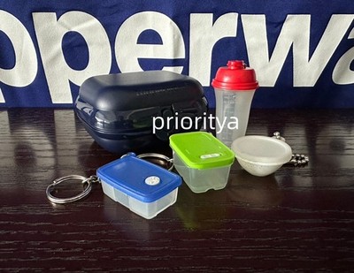 Tupperware Mini Oyster Packable Quick Shake Fridgesmart Wonderlier Keychain New