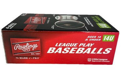 Lot De 12 Balles De Baseball Rawlings RLLB1-DZ – Little League Officiel – Entraînement