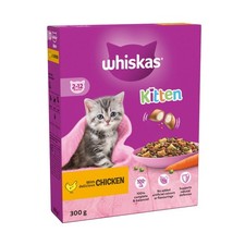 WHISKAS Kitten Chicken Dry Cat Food 300g x 6 Pack Complete Nutrition Kitten Food 8.88 per kilo