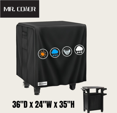 Waterproof Prep Table Cover Fits Keter Unity Small 36x24x35 Outdoor Cart