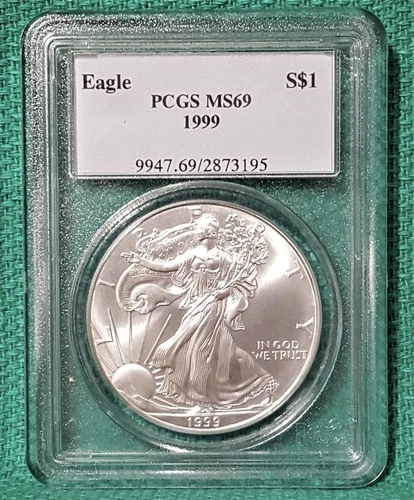 1999 American Eagle 1oz. Silver $1 - PCGS MS69