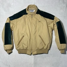 Vintage 80s Swingster Jacket Mens Large Brown w Green Corduroy Accents w Liner