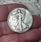 1938 D 50c Walking Liberty Half Dollar Nice Looking key date Circulated A7