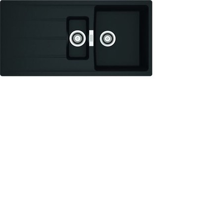 Franke Fragranitspüle CNG 651-100 Black Matt Drehknopf Edelstahl