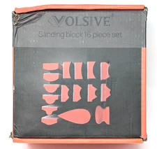 Hand Sanding Block Set of 16 - Interchangeable Assorted Contoured Profile Kit