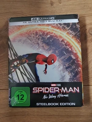SPIDER-MAN No Way Home - Steelbook 4K UHD + BLU-RAY - NEU - Bild 1 von 2