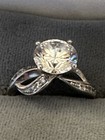 Stunning Engagement Ring With CZ 925  PAJ Ring Size 7 With Smaller CZ Accents — photo 2