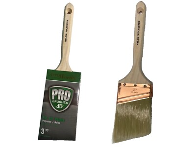 PAINT BRUSH (2 PACK) 3'' Angle Sash Polyester/Nylon ArroWorthy Interior/Exterior