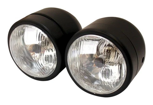 Open Box Bike It Universal Twin Round Dominator Side Mount Headlight