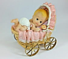 Baby Carriage Stroller Piggy Bank.