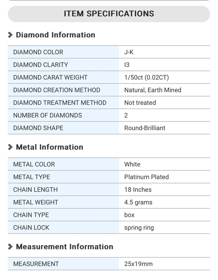 Ожерелье с бабочкой с бриллиантовым акцентом 18"" - Изображение 3 из 4