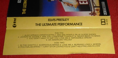 ELVIS PRESLEY - UK CASSETTE TAPE- THE ULTIMATE PERFORMANCE (LIVE) - PAPER LABELS - Picture 4 of 5