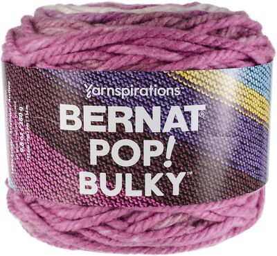 Bernat Pop! Bulky Yarn-Fab Fuchsia