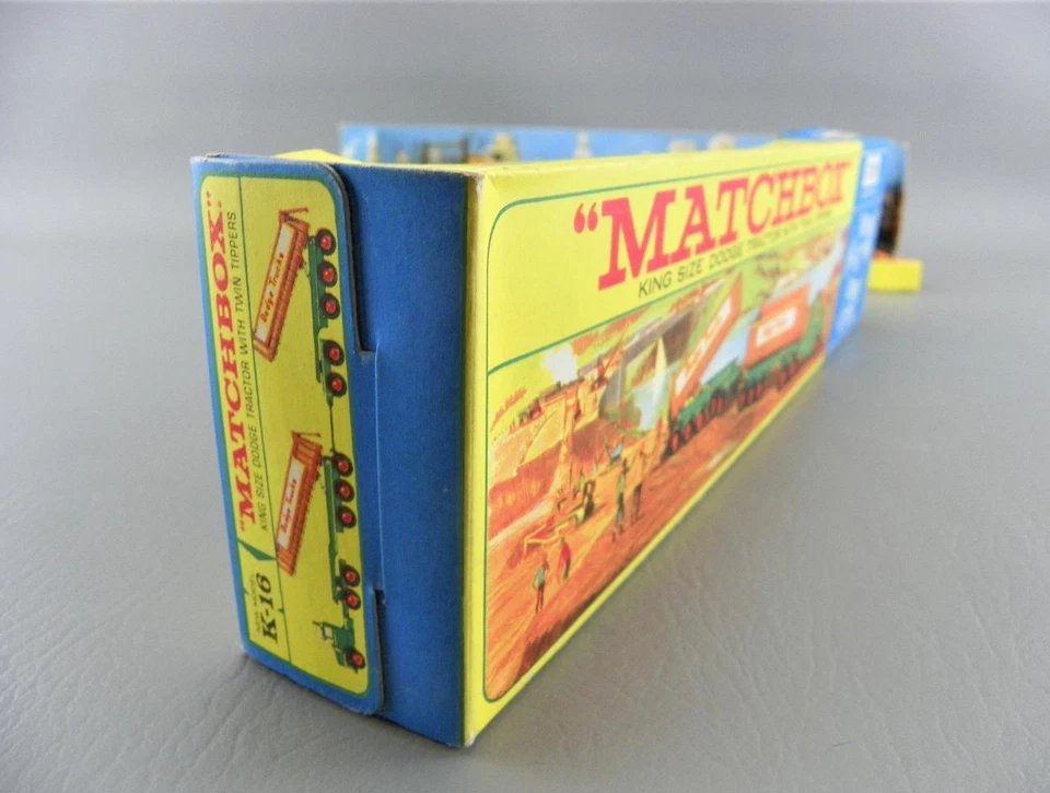 Vintage Matchbox Lesney King Size K-16 Dodge Tractor w/ Twin Tipper Train NrMnt - Image 4 of 4