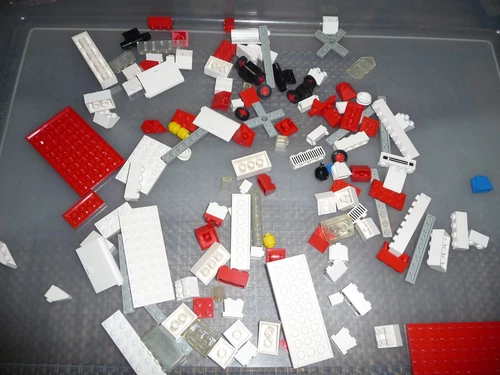 Vintage LEGO 770 / 386 Rescue Set Medic Helicopter - Complete +  3 replacements