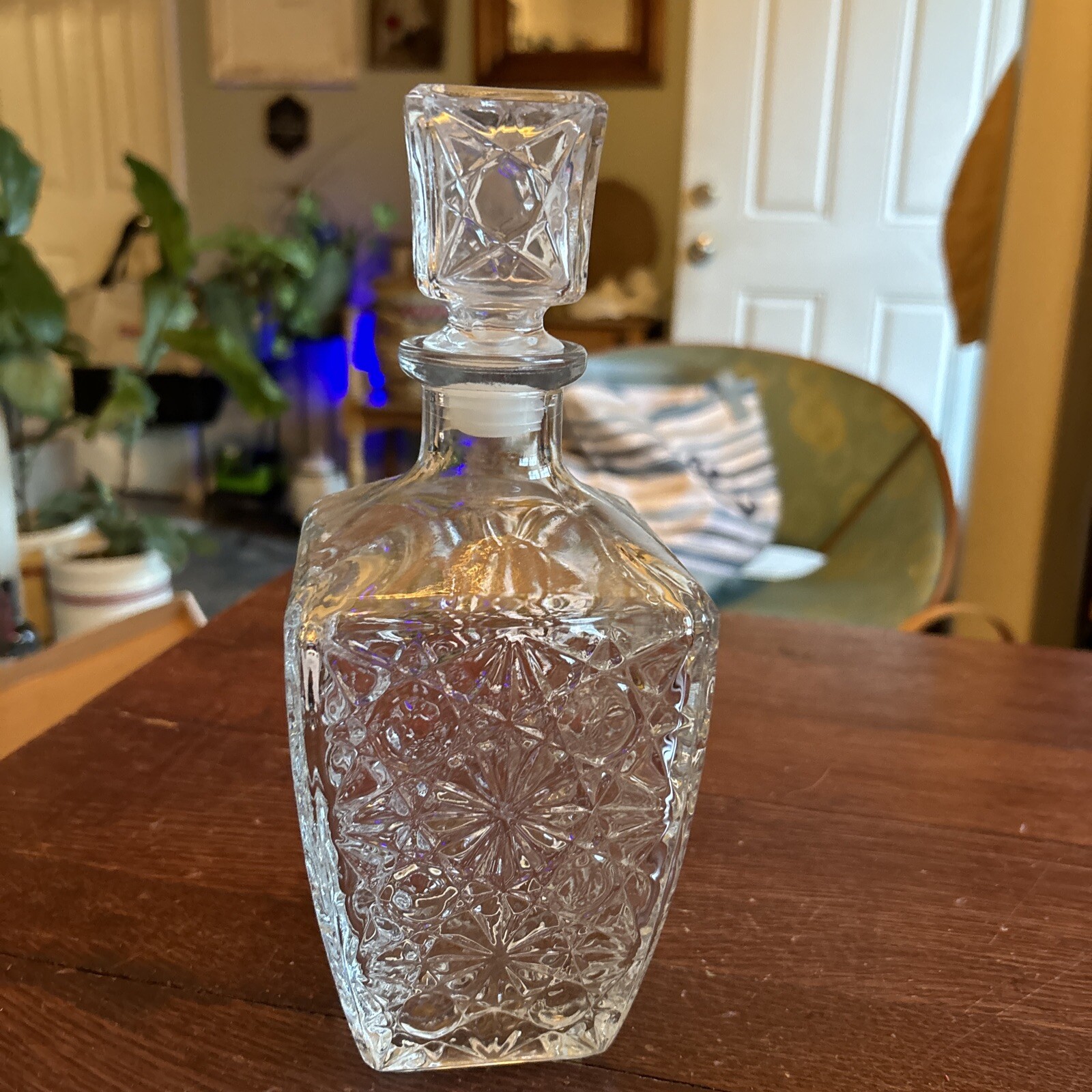 Vintage Whiskey Decanter Stopper Bourbon Scotch Vodka Liquor Juice Bottle