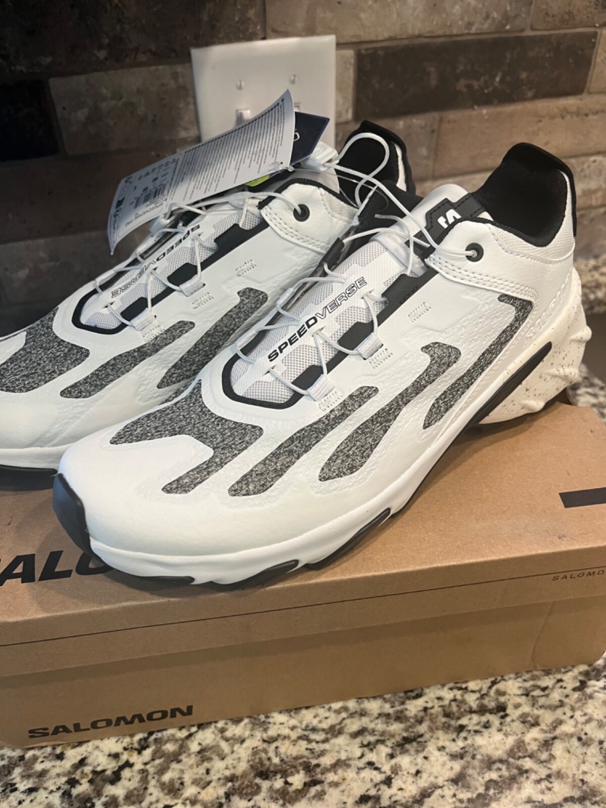 Salomon Speedverse PRG Bianco Nero Vaniglia Phantom Grigio L47149900 Taglia 10 Uomo