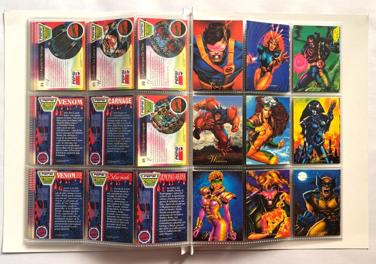 1995 PEPSICARDS MARVEL Cards - Full Set 113/113 Reprint Spiderman