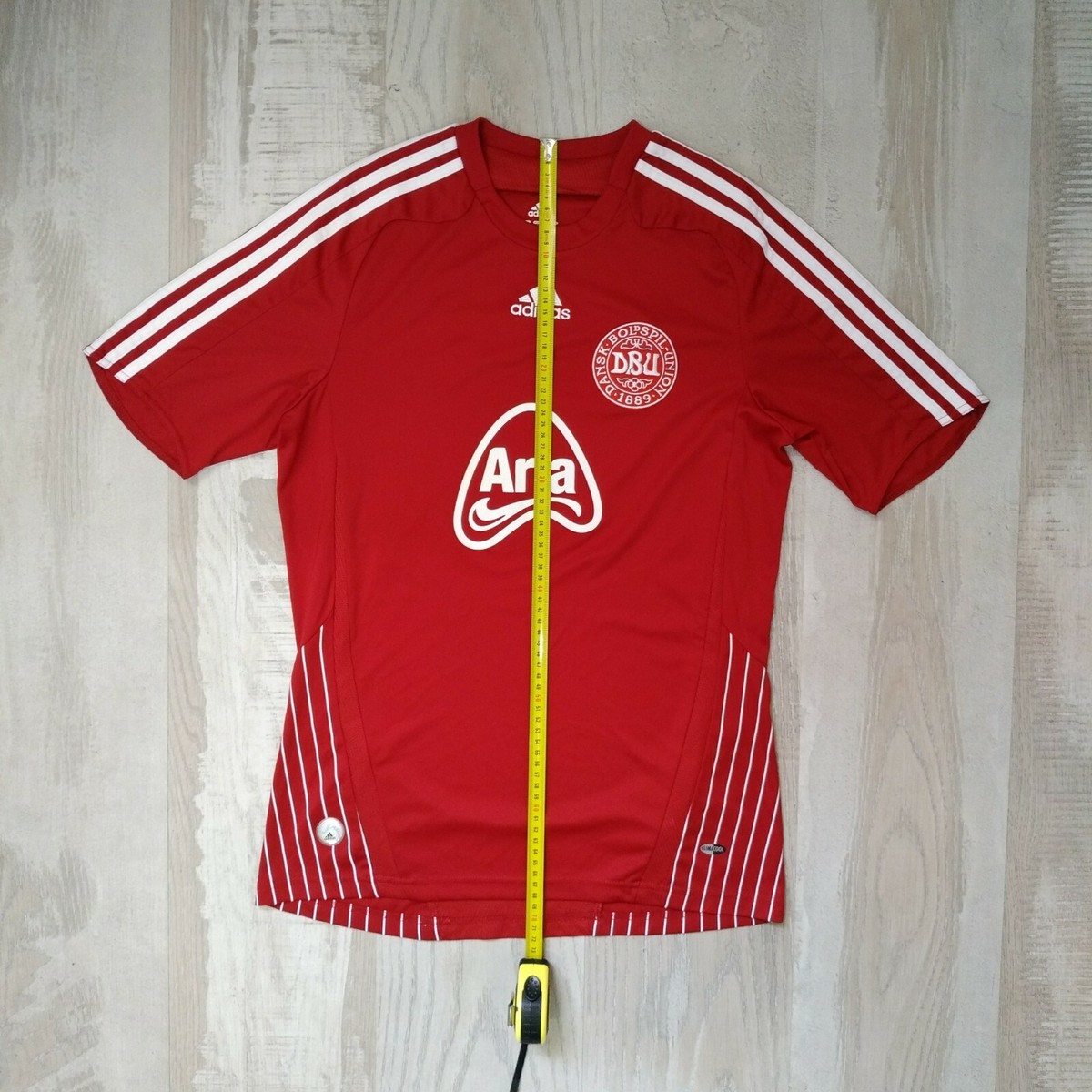 Denmark Home football shirt 2008 - 2009 Jersey Adidas 624045 size