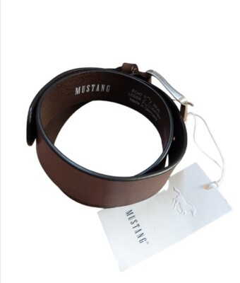 MUSTANG Herrengürtel Jeansgürtel 35mm schwarz braun  Leder Belt