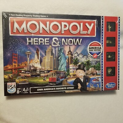 Monopoly Here And Now New Factory Sealed Board Game America Has Voted