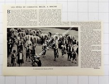 1930 Le Carnaval de BINCHE , La Procession des Gilles