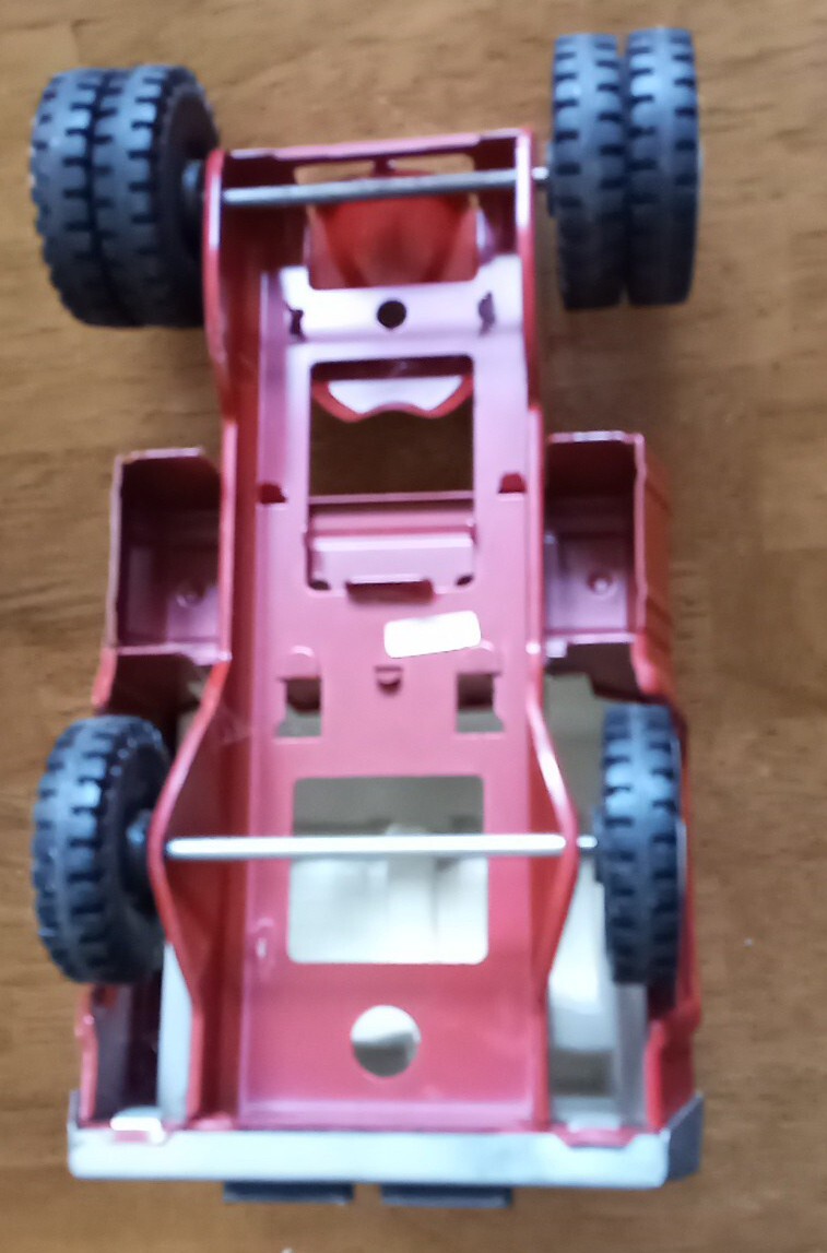 VINTAGE METAL TONKA TFD HOOK & LADDER TRUCK PRESSED STEEL 1960SLADDER