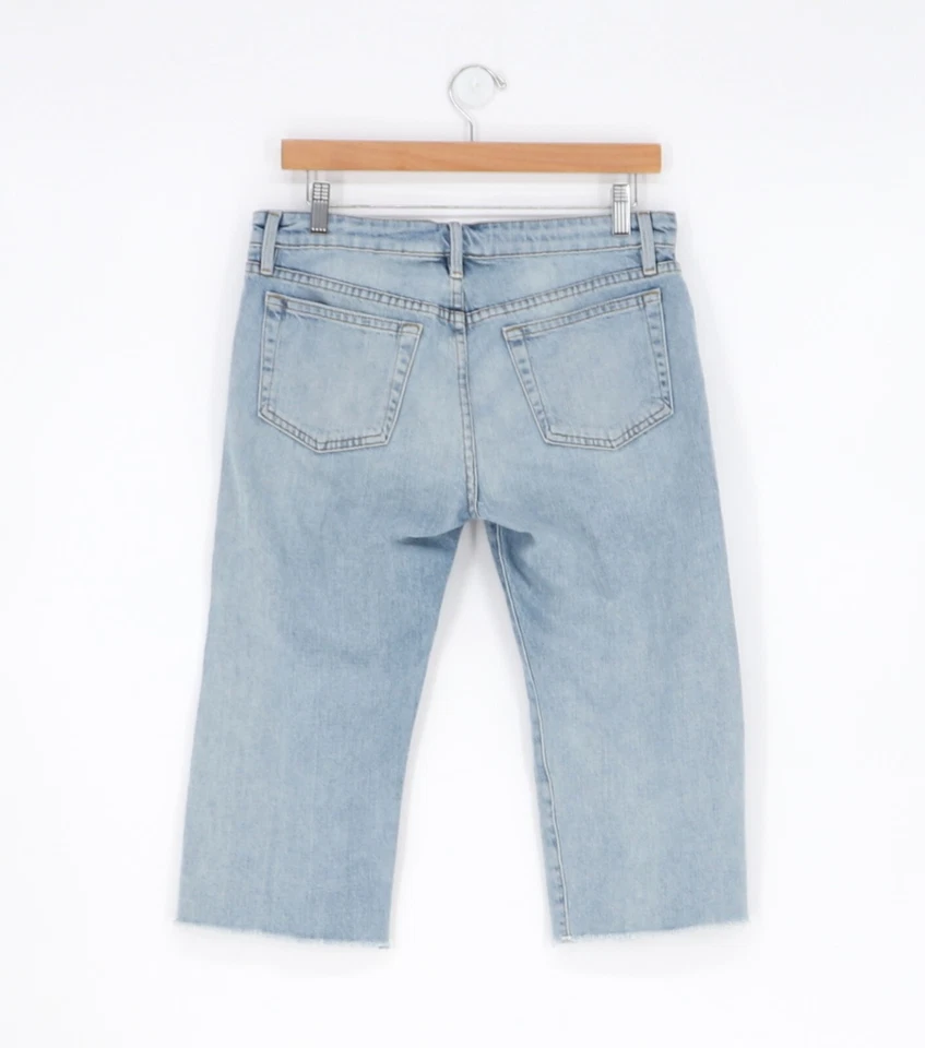 Pantalones Cortos de Denim Bermudas de Tiro Medio Vintage Marco $189 Le Parkside Talla 25 Foto 2 de 4