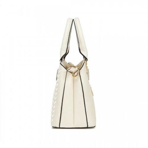 Ladies Faux Leather Shoulder Cross Body Bag Women Medium Tote Handbag - Picture 50 of 50