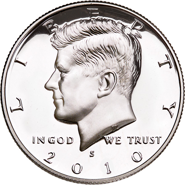 2010 -S Kennedy half dollar Gem DCAM Proof  #1402