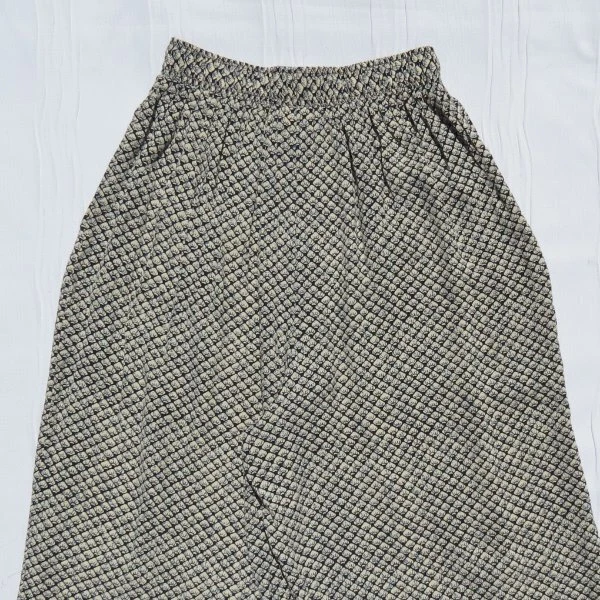 Pantalones recortados Karen Kane EE. UU. S M 4 6 8 10 estampado azul marino pierna recta ancha Foto 4 de 4