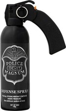 Police Magnum Pepper Spray 16 oz Pistol Grip Fogger Home Defense Unit