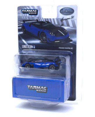 Tarmac Works GLOBAL64 Pagani Huayra BC - Blu Francia 1:64 Car T64G-TL014-BL