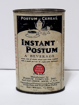 Postum Sample Vintage Postum Cereal